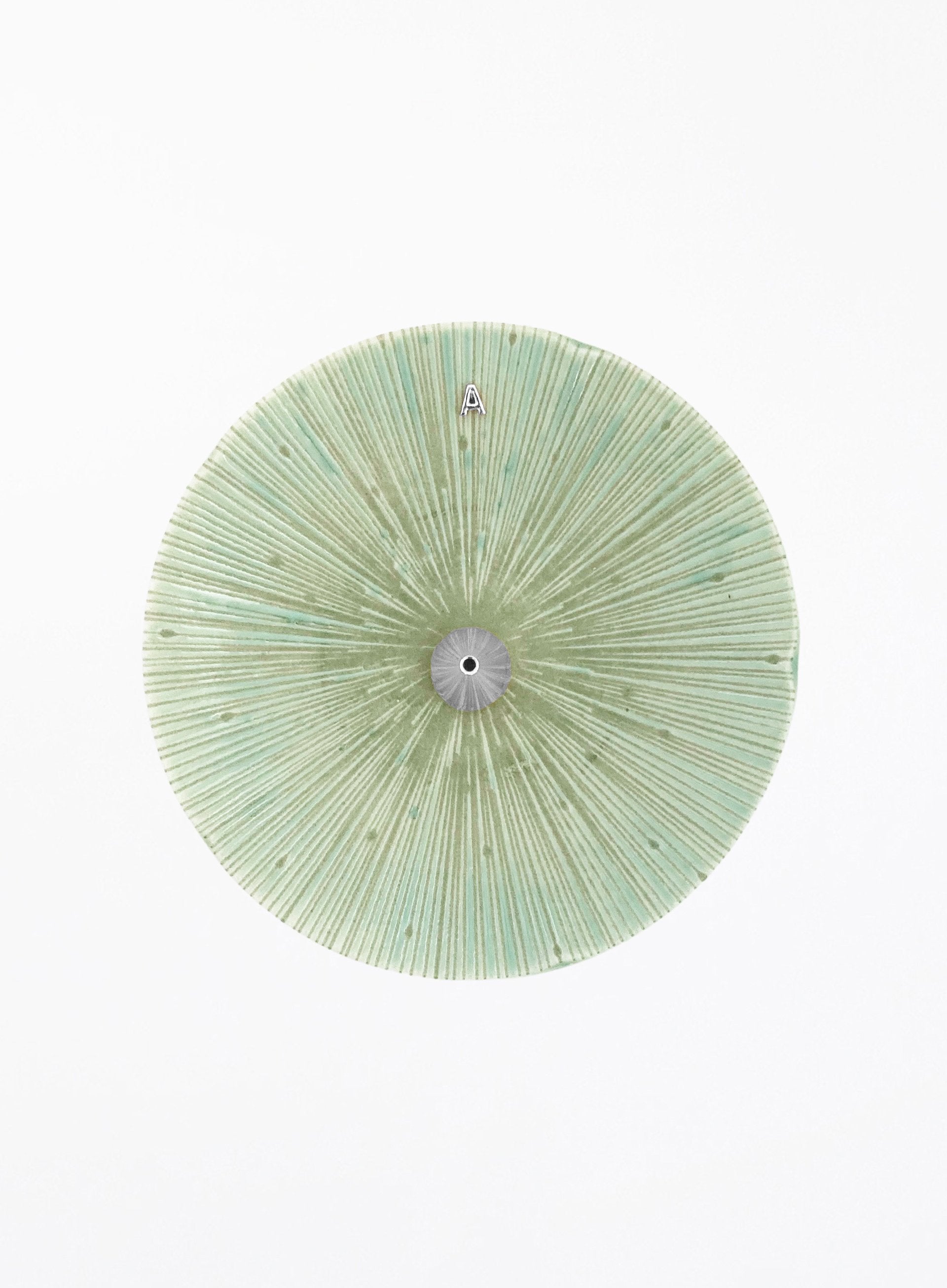 Luciena Ceramic Incense Holder - Sage Silver