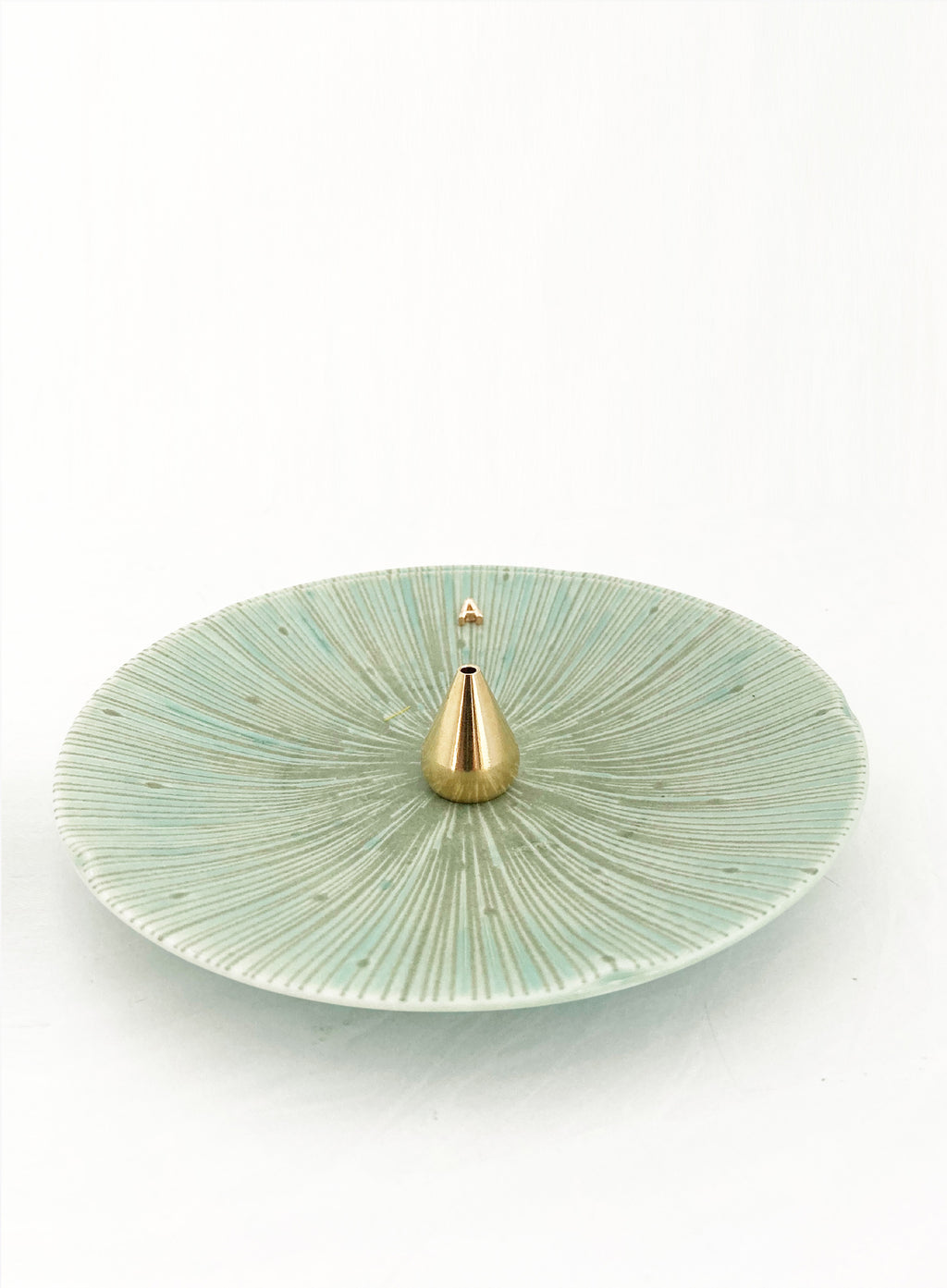 Green Ceramic Incense Holder 