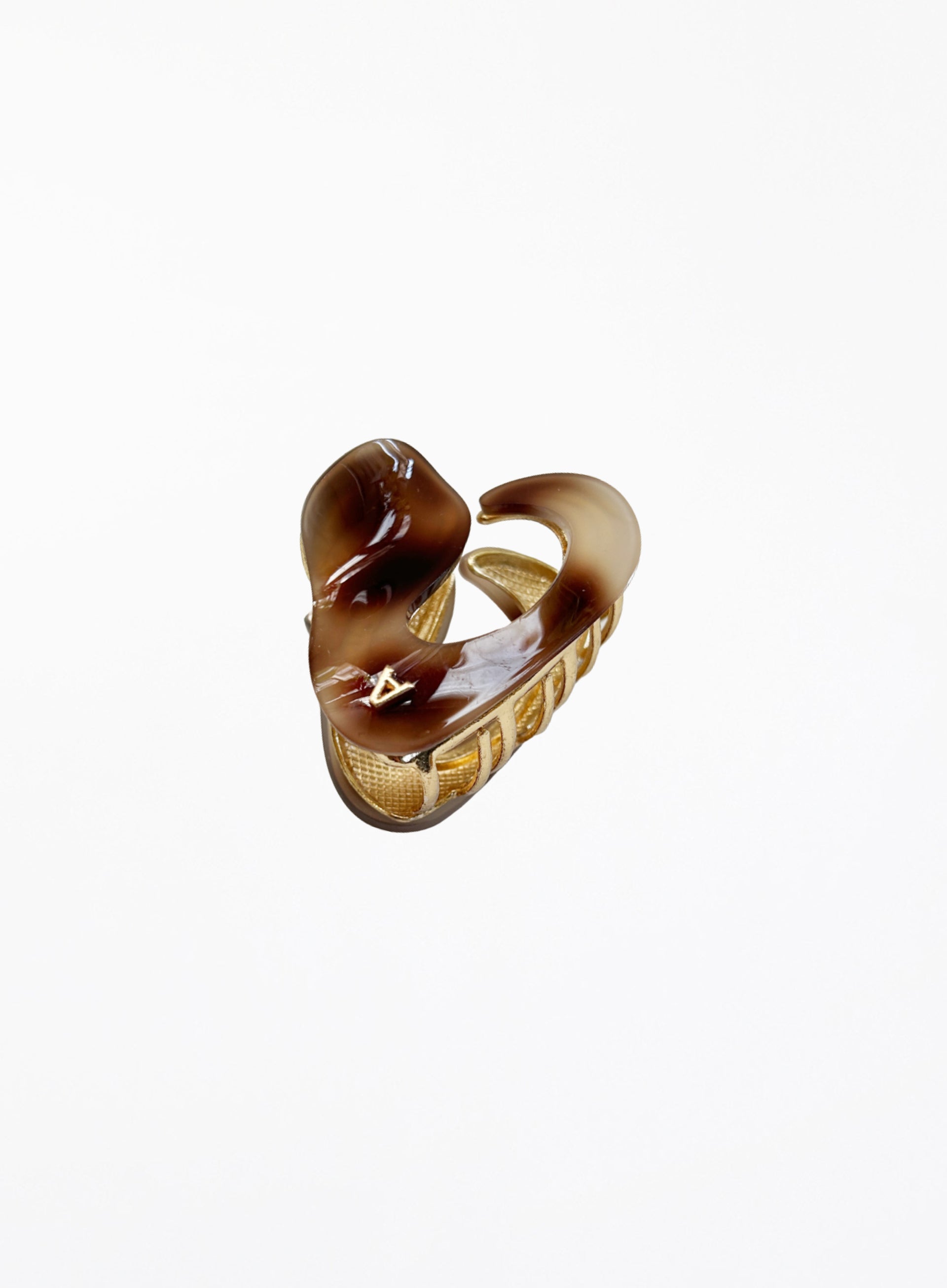Brown Acetate Hair Claw