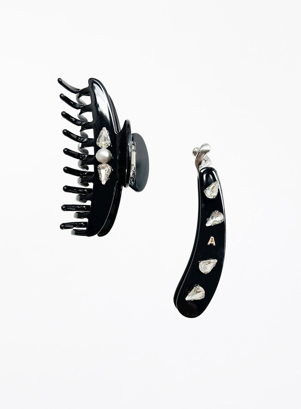 Acetate Hair Clip Black