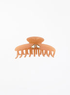 Rachelle Rhinestone Embellished Cellulose Acetate Hair Claw - Peach