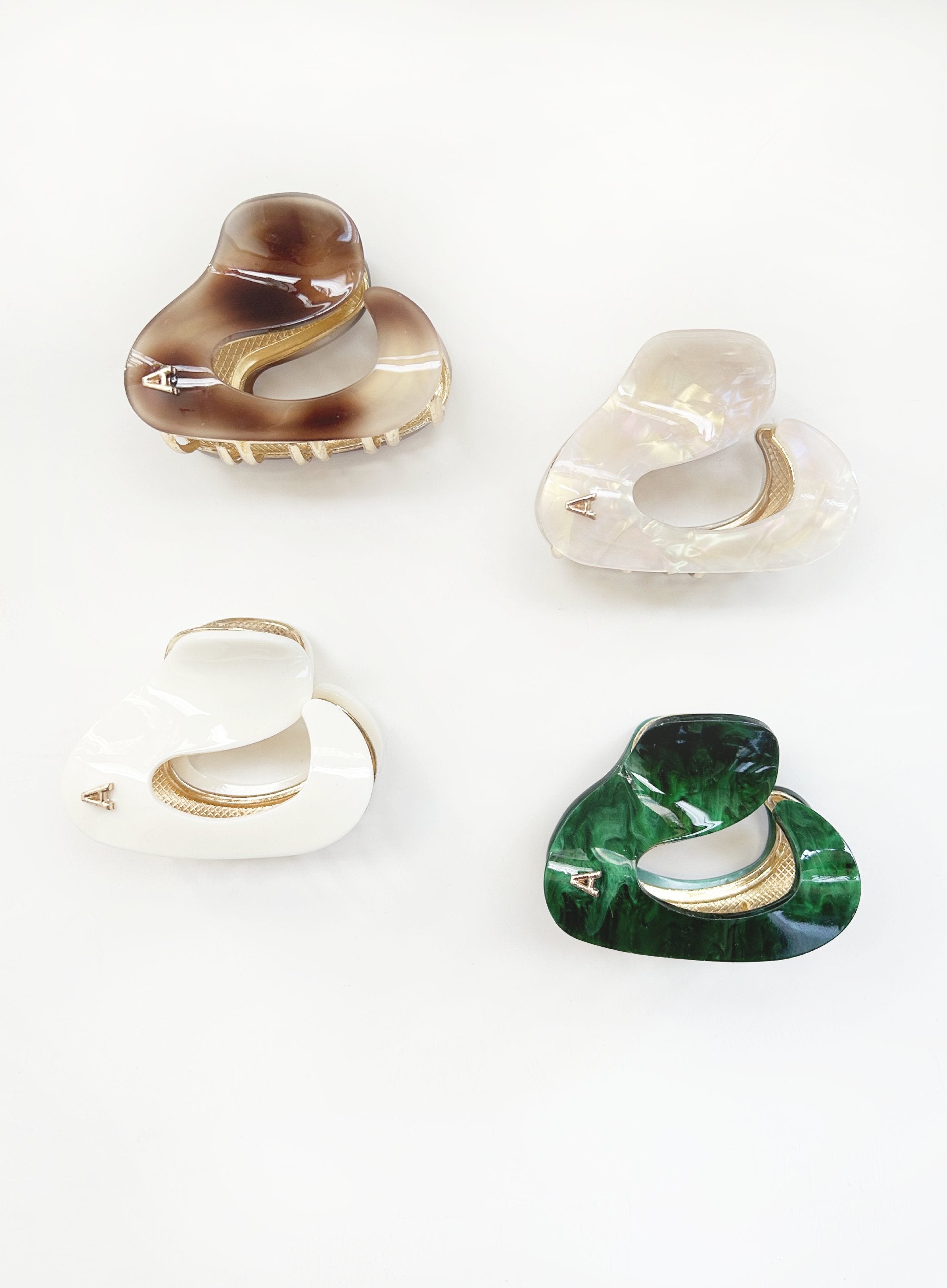 Green Acetate Hair Claw