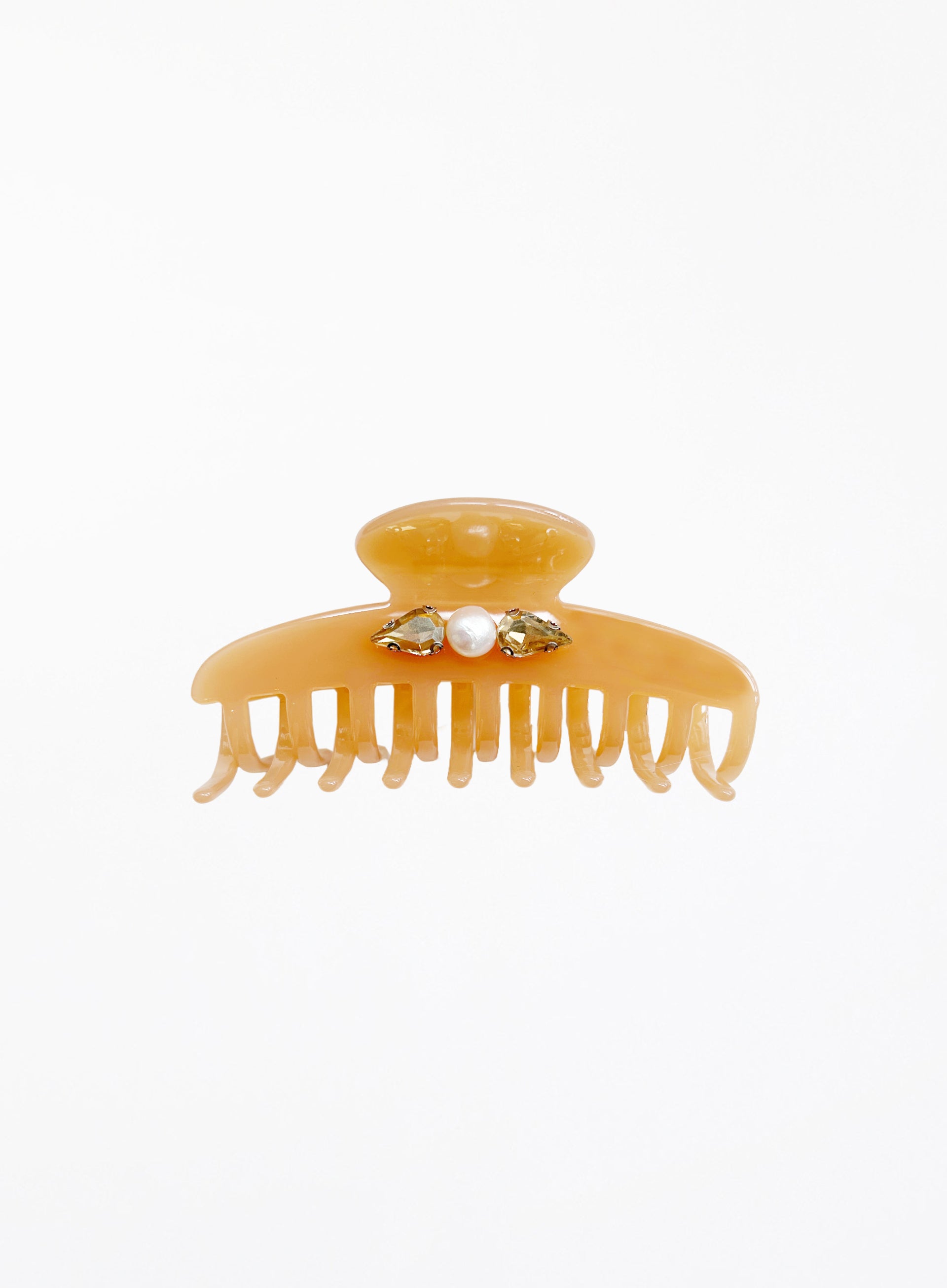 Acetate Hair Claw Peach