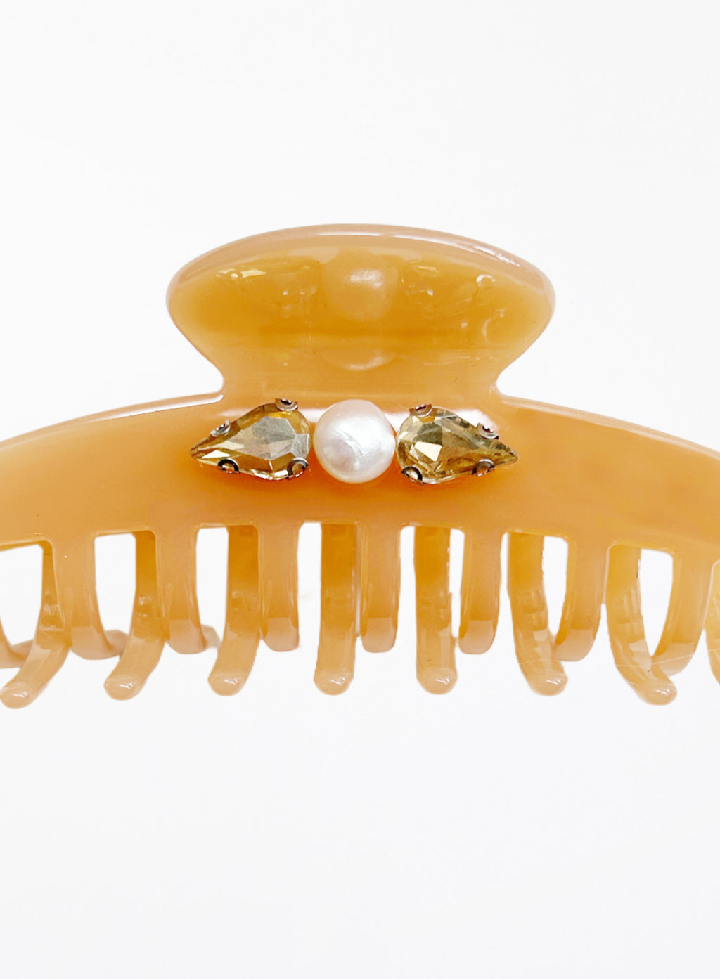 Acetate Hair Claw Peach