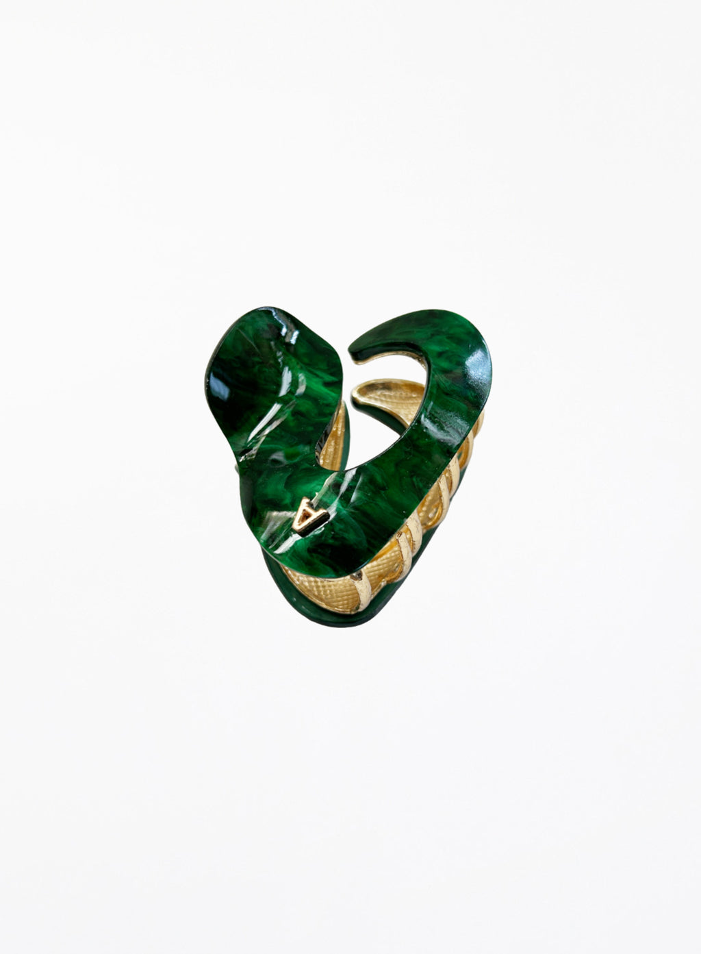 Green Acetate Hair Claw