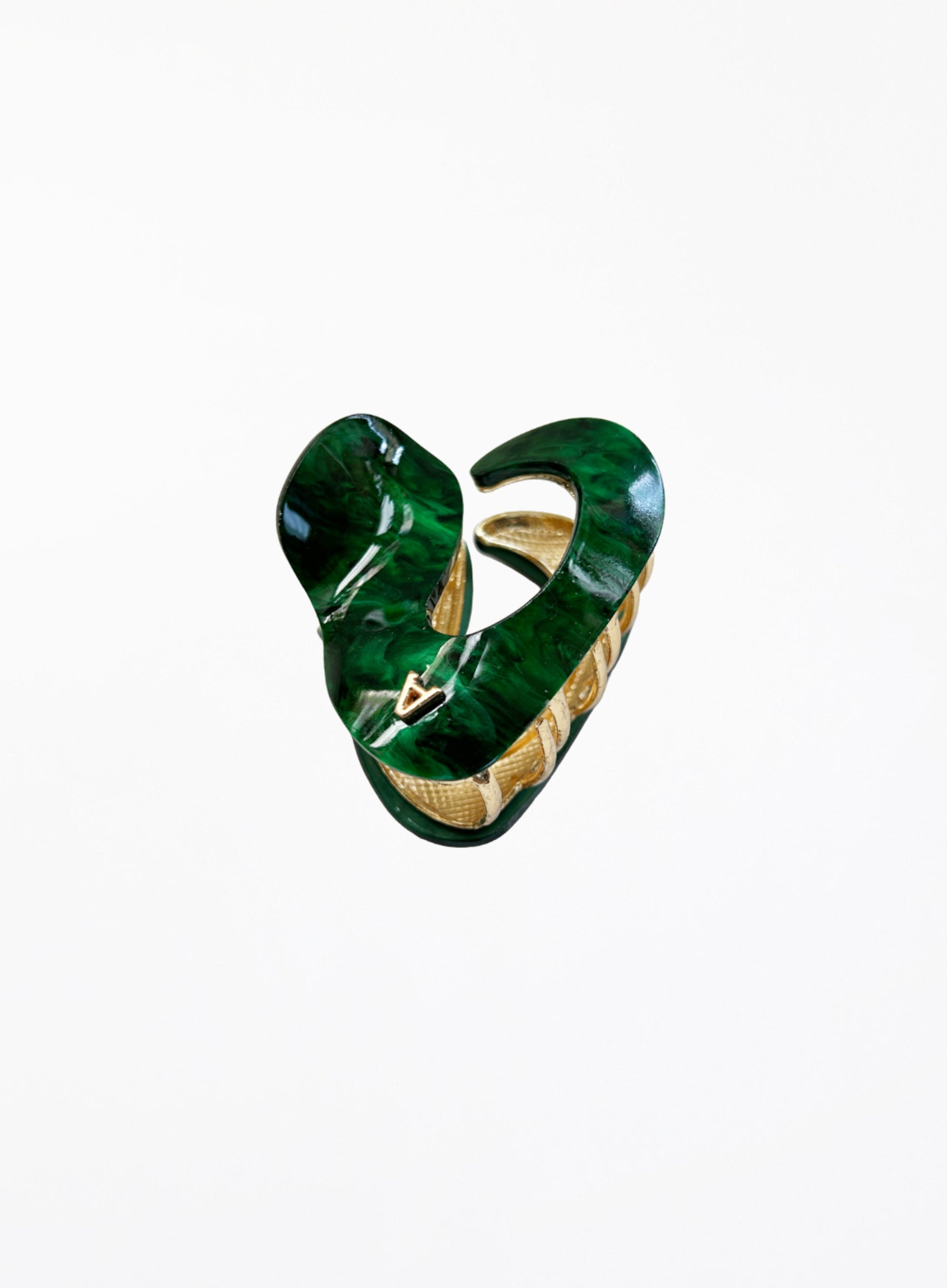Green Acetate Hair Claw