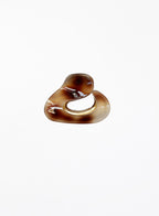 Brown Acetate Hair Claw
