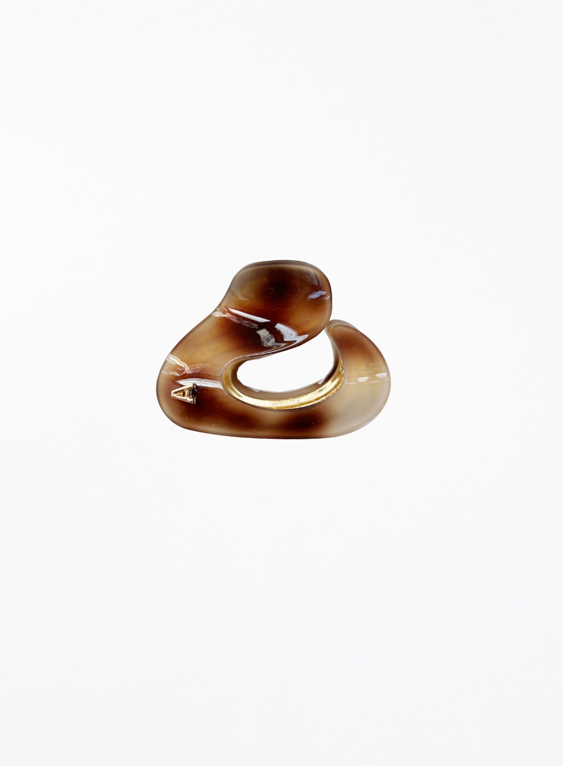 Brown Acetate Hair Claw
