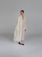White Fringed Cashmere Scarf