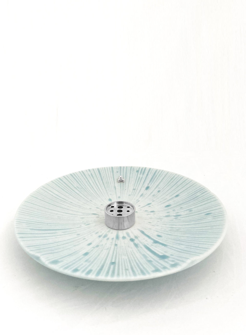 Tilly Ceramic Incense Holder - Azure Silver