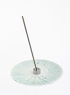 Tilly Ceramic Incense Holder - Azure Silver
