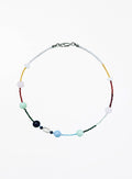 mix stones beaded collar necklace