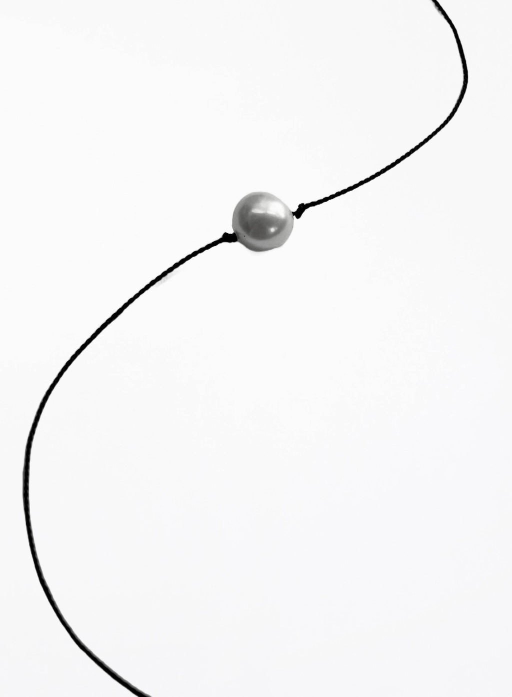 pearl silk cord bracelet