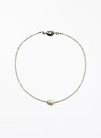 Pearl necklace on a white background