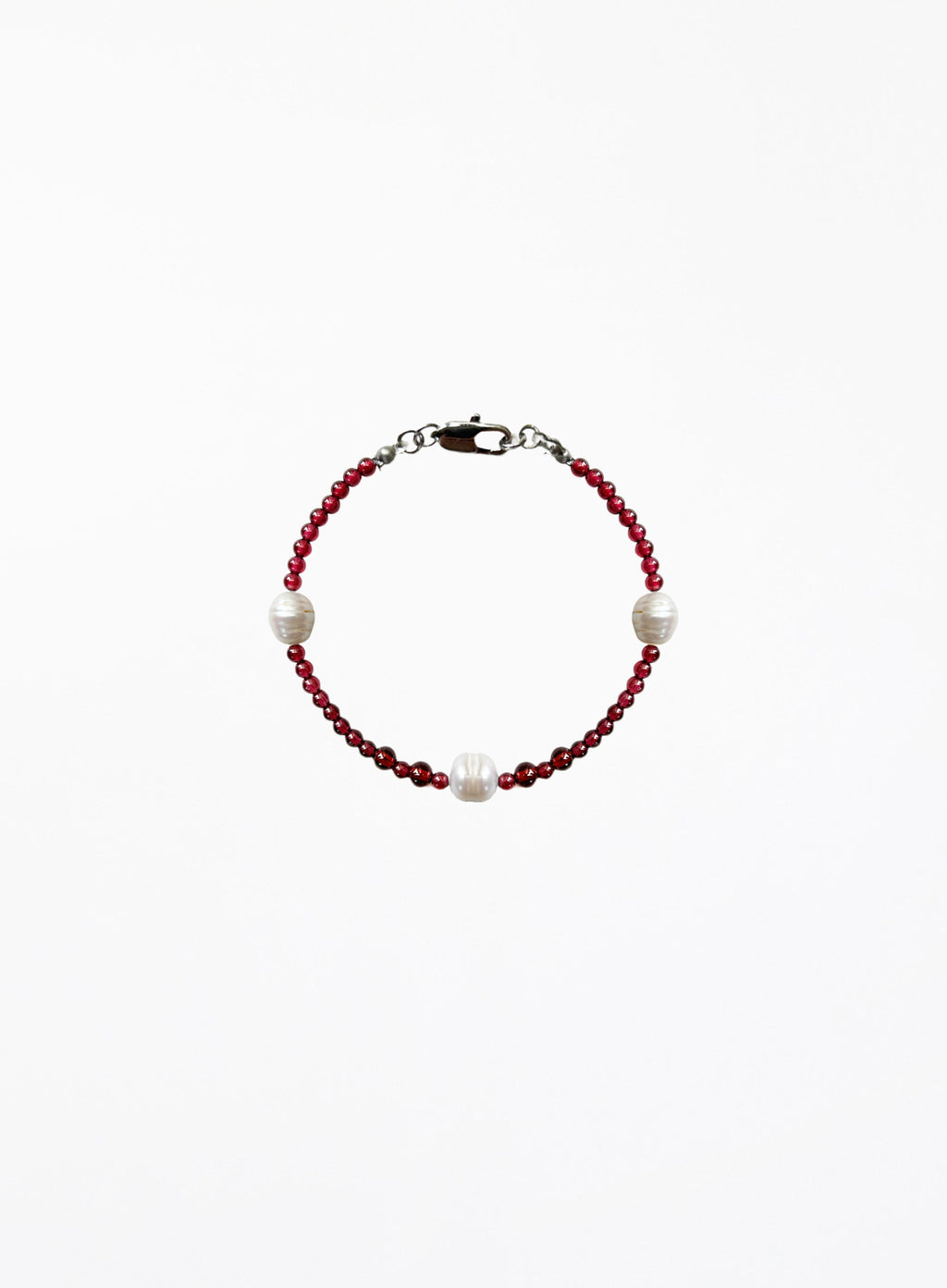 garnet pearl bracelet