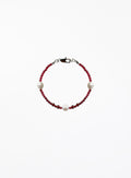 garnet pearl bracelet