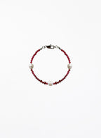 garnet pearl bracelet