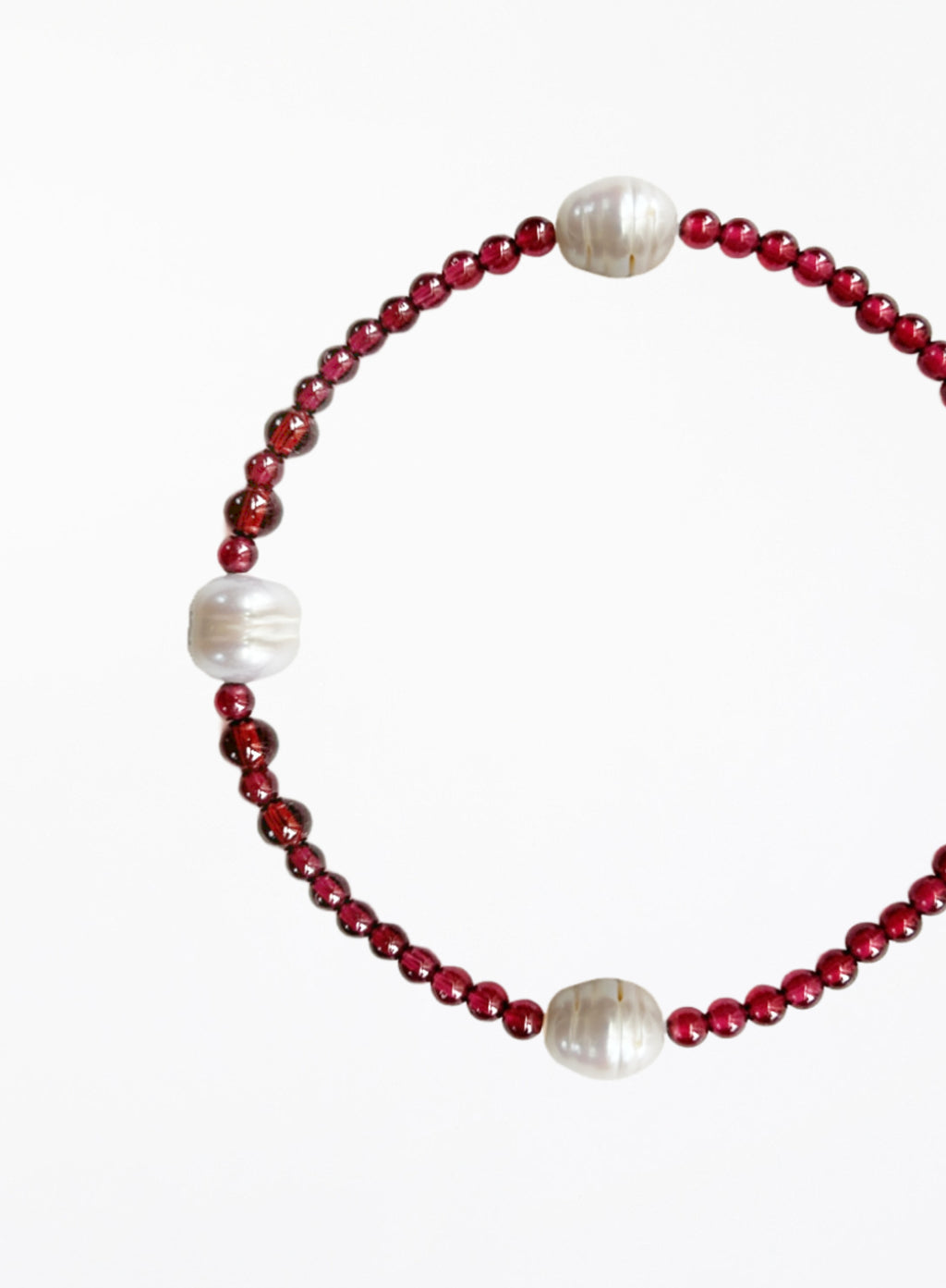 garnet pearl bracelet
