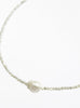 Pearl necklace on a white background