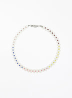 white jade natural stones necklace