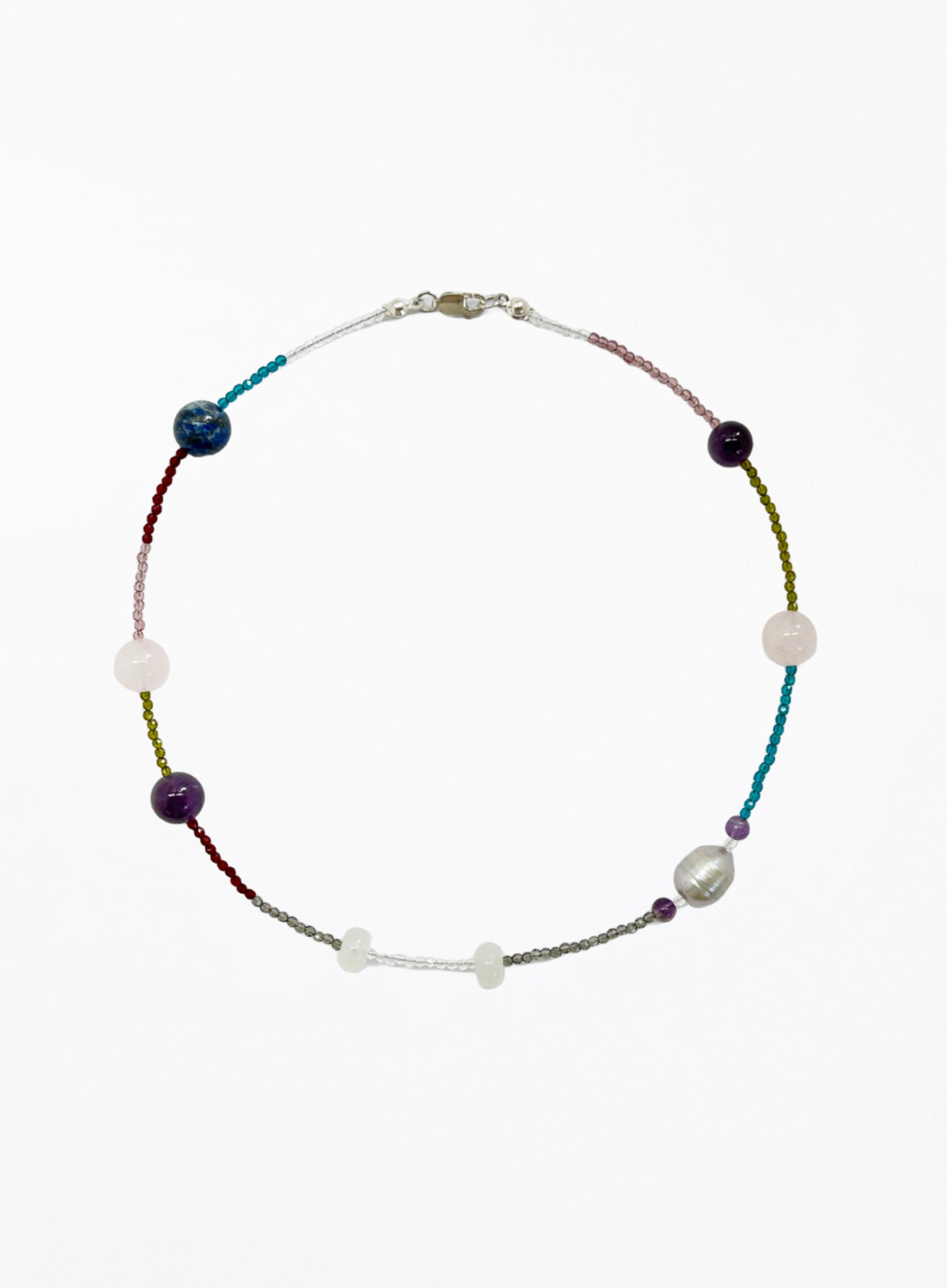 natural stones beaded necklace