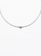 Simone Peridot Clear Quartz Necklace
