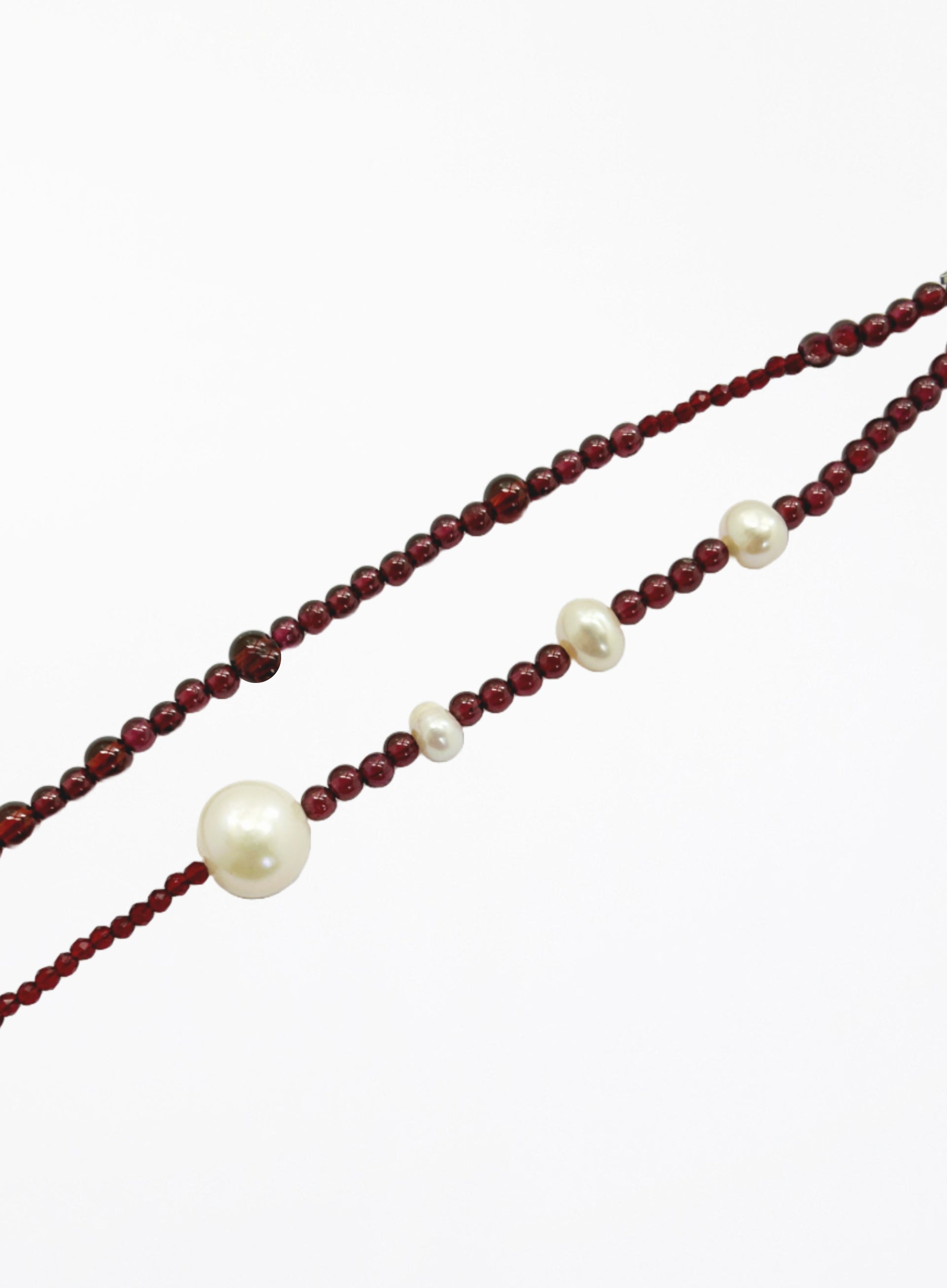 garnet pearl bracelet