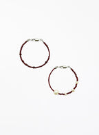garnet pearl bracelet