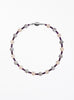 rose quartz amethyst chalcedony collar necklace with stainless steel clasp
