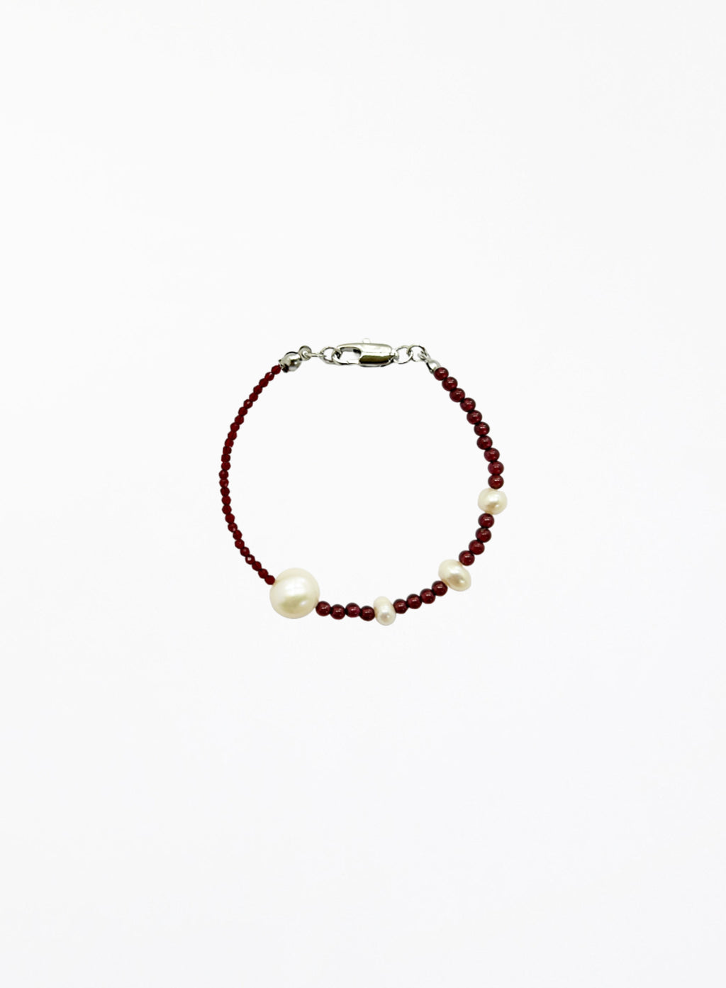 garnet pearl bracelet