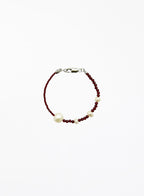 garnet pearl bracelet