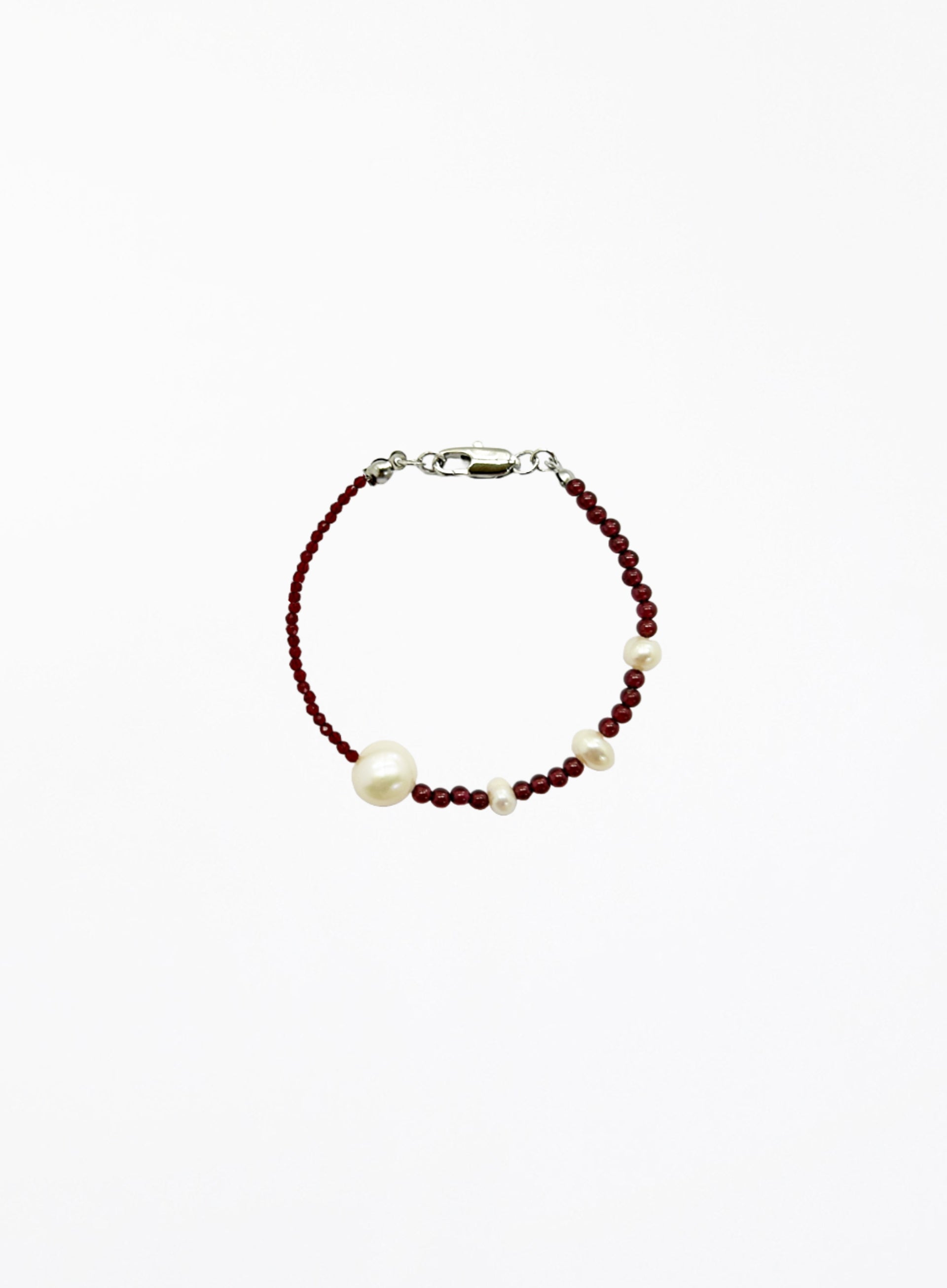 garnet pearl bracelet