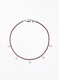 Deray Cultured Pearl Garnet Collar Necklace