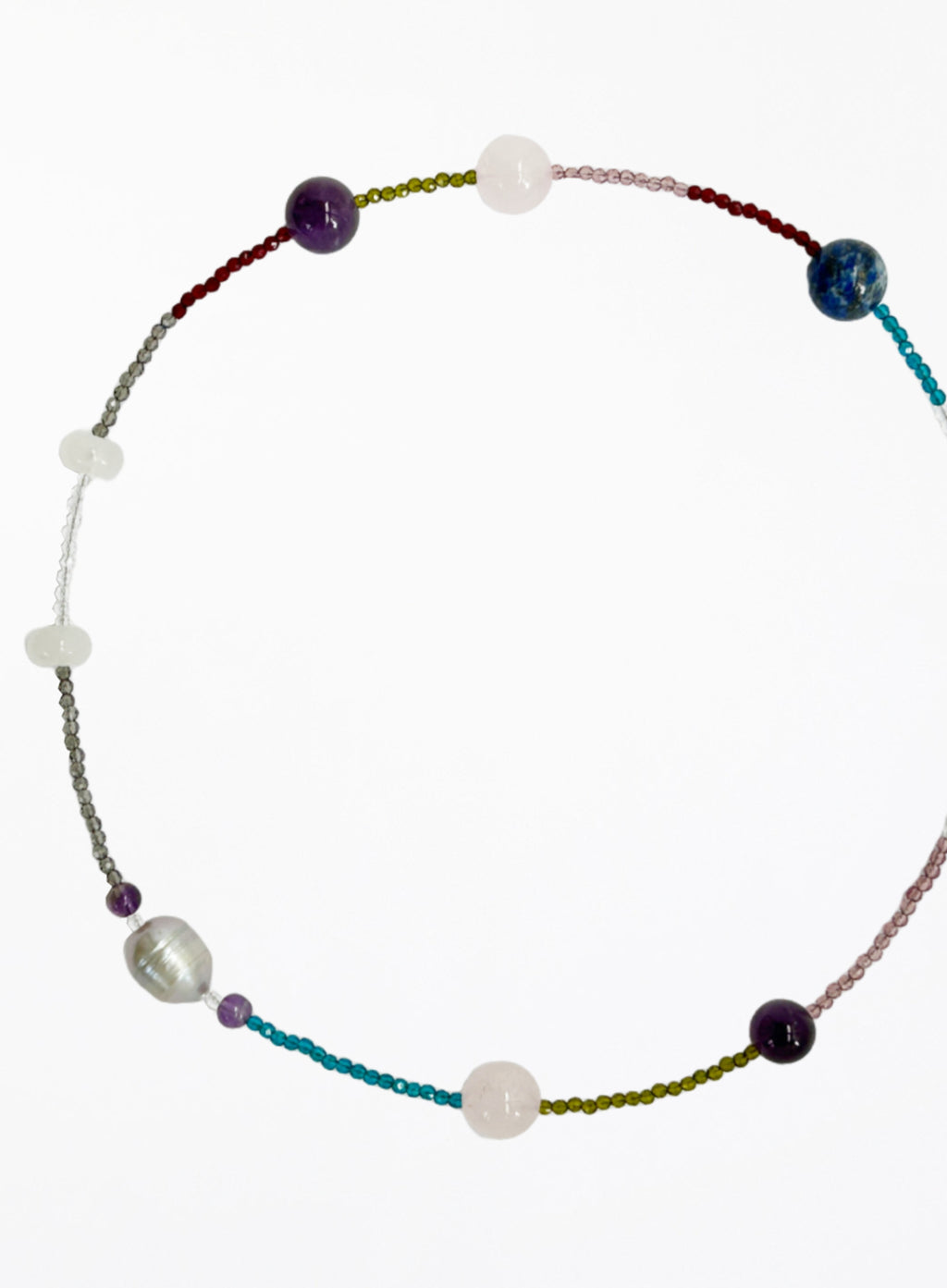 natural stones beaded necklace
