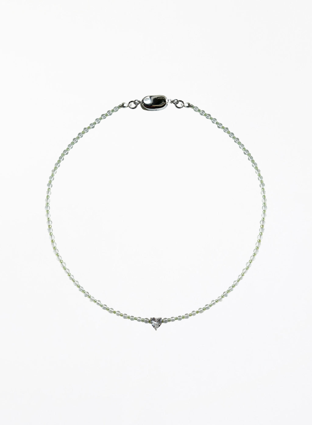 Simone Peridot Clear Quartz Necklace