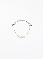 white jade silk cord bracelet