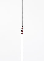 garnet silk cord bracelet