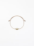 pearl pink silk cord bracelet