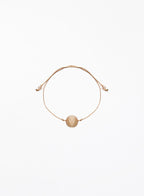rose quartz pink silk cord bracelet