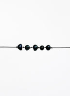 Black Pearls Silk Cord Bracelet
