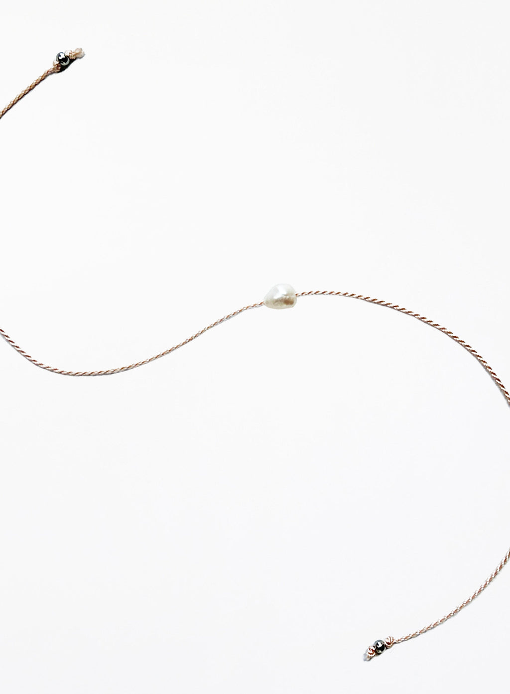 Bey Petite Pearl Petal Silk Cord Bracelet