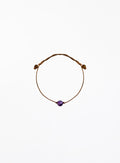 amethyst silk cord bracelet