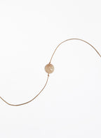 rose quartz pink silk cord bracelet