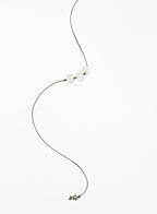 white jade silk cord bracelet