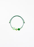 green silk cord bracelet