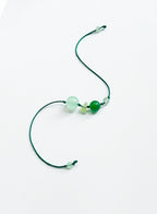 green silk cord bracelet