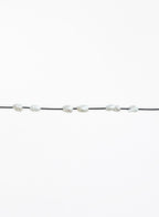 Baline Petite Pearls Nero Silk Cord Bracelet
