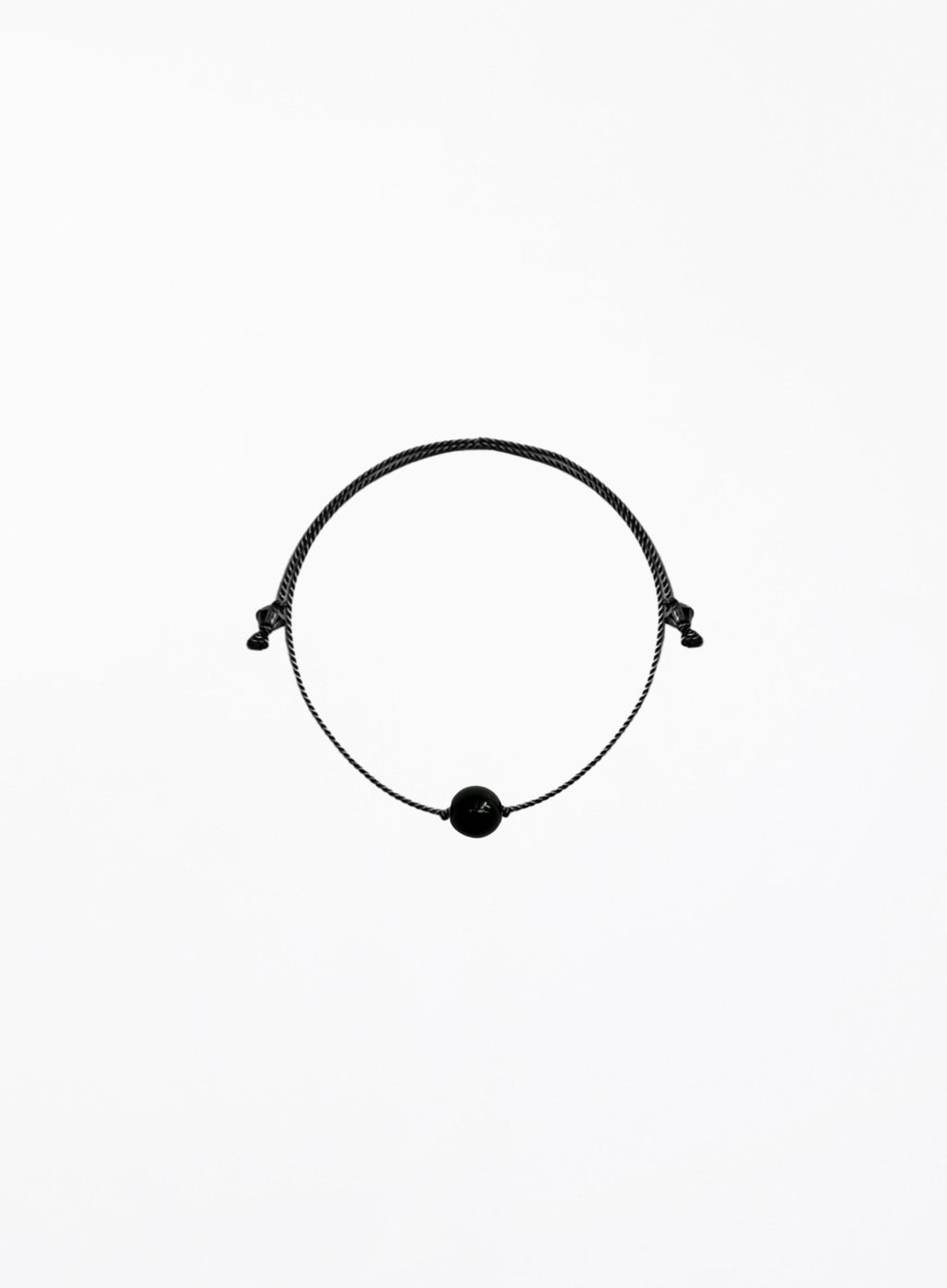 onyx silk cord bracelet