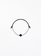 onyx silk cord bracelet