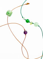 green silk cord bracelet